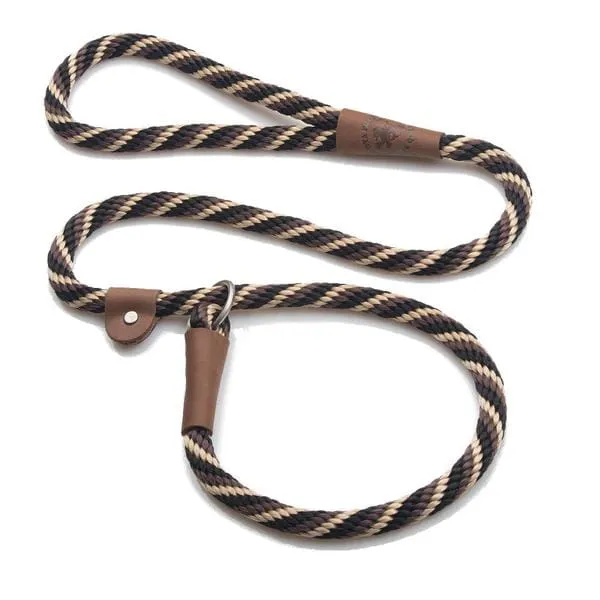 Mendota Rope Dog Slip Lead  3/8 inch wide for smaller dogs -  Range of colours