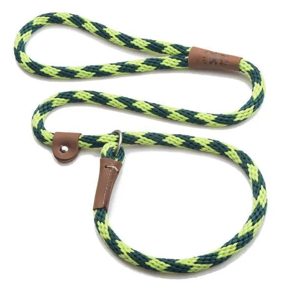 Mendota Rope Dog Slip Lead  3/8 inch wide for smaller dogs -  Range of colours