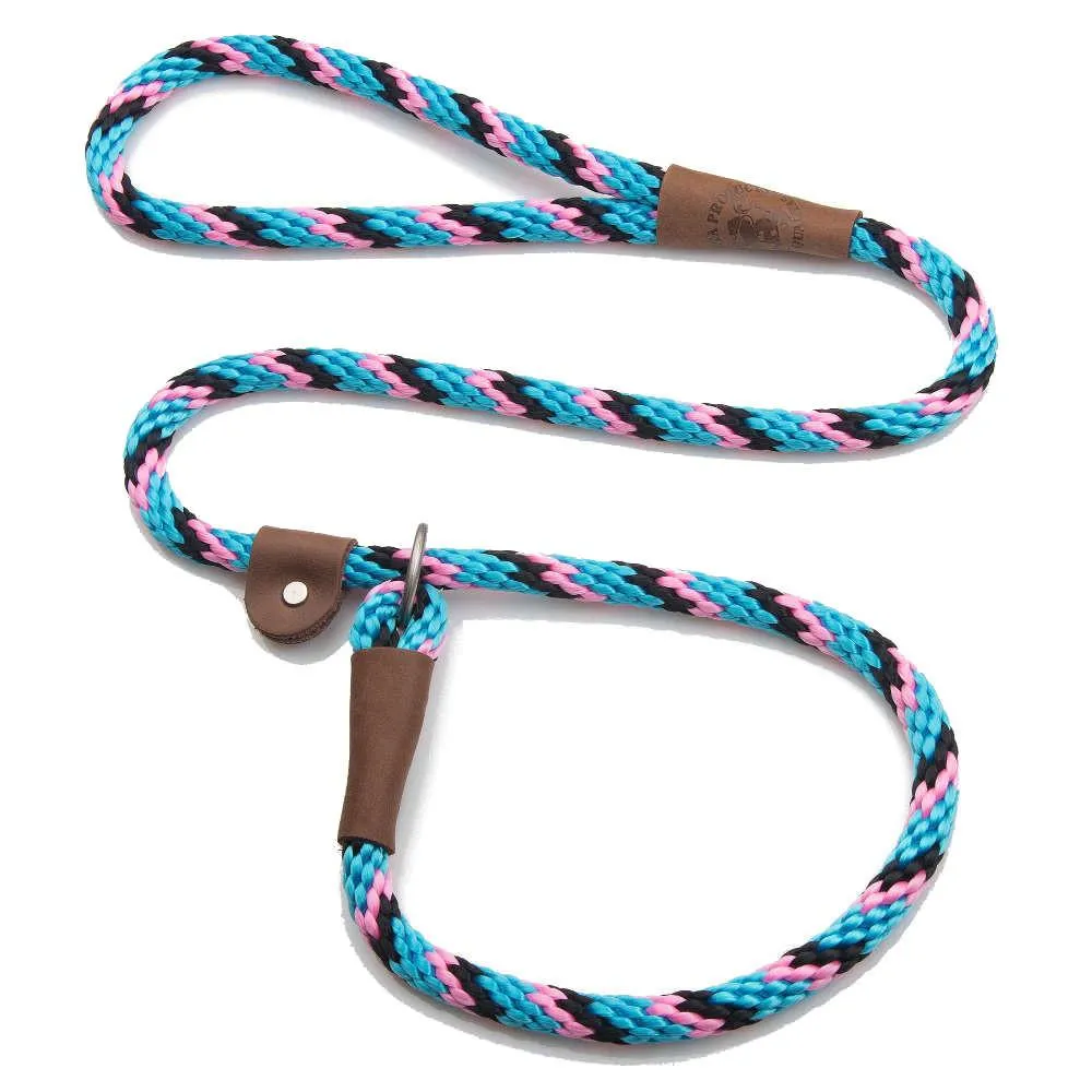 Mendota Rope Dog Slip Lead  3/8 inch wide for smaller dogs -  Range of colours