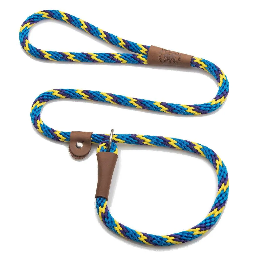 Mendota Rope Dog Slip Lead  3/8 inch wide for smaller dogs -  Range of colours