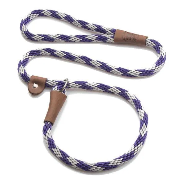 Mendota Rope Dog Slip Lead  3/8 inch wide for smaller dogs -  Range of colours