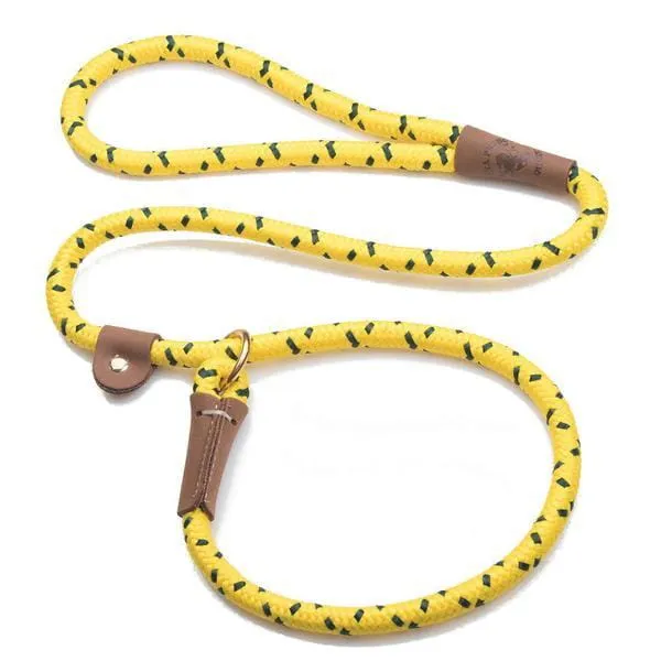 Mendota Rope Dog Slip Lead  3/8 inch wide for smaller dogs -  Range of colours
