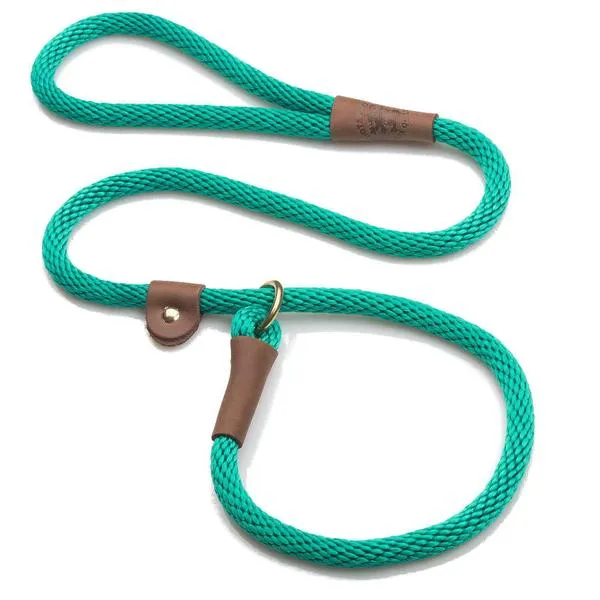 Mendota Rope Dog Slip Lead  3/8 inch wide for smaller dogs -  Range of colours