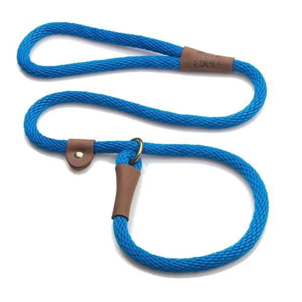 Mendota Rope Dog Slip Lead  3/8 inch wide for smaller dogs -  Range of colours