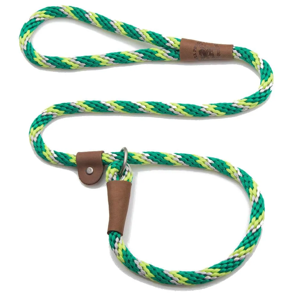 Mendota Rope Dog Slip Lead  3/8 inch wide for smaller dogs -  Range of colours