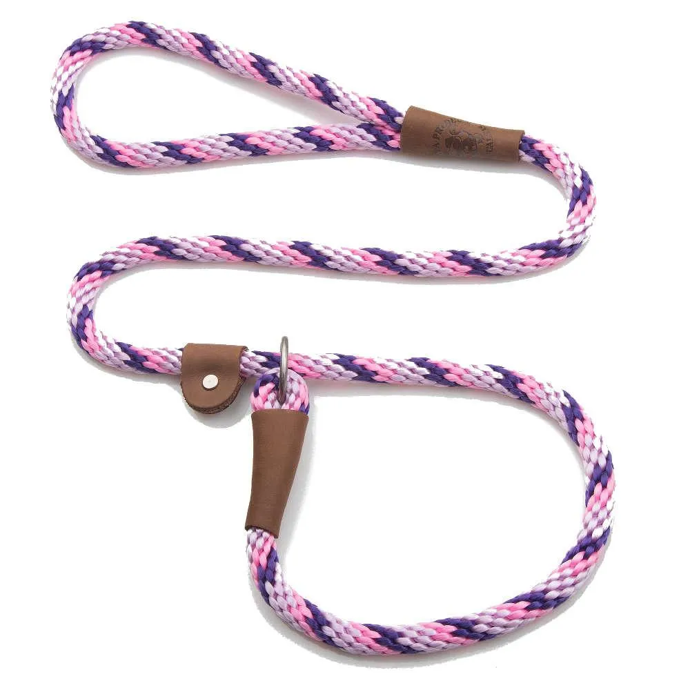 Mendota Rope Dog Slip Lead  3/8 inch wide for smaller dogs -  Range of colours
