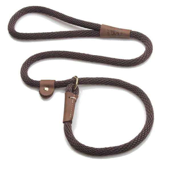 Mendota Rope Dog Slip Lead  3/8 inch wide for smaller dogs -  Range of colours