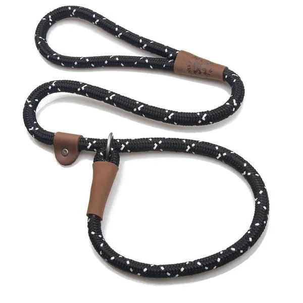Mendota Rope Dog Slip Lead  3/8 inch wide for smaller dogs -  Range of colours