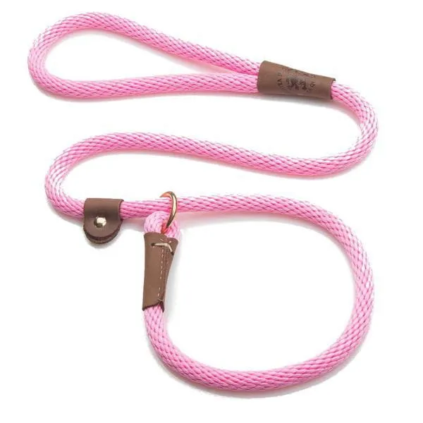Mendota Rope Dog Slip Lead  3/8 inch wide for smaller dogs -  Range of colours