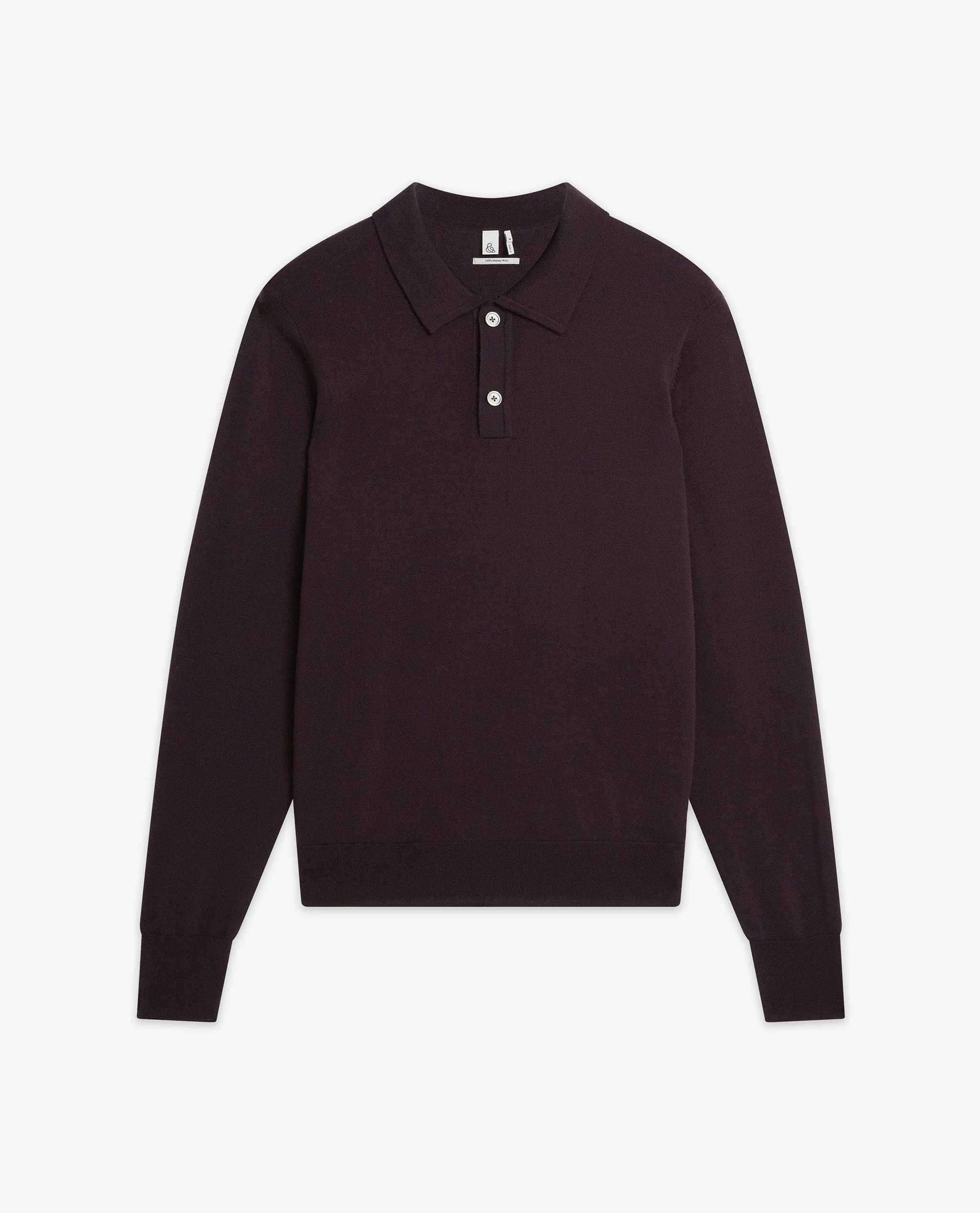 Men's Merino Knitted Polo Jumper