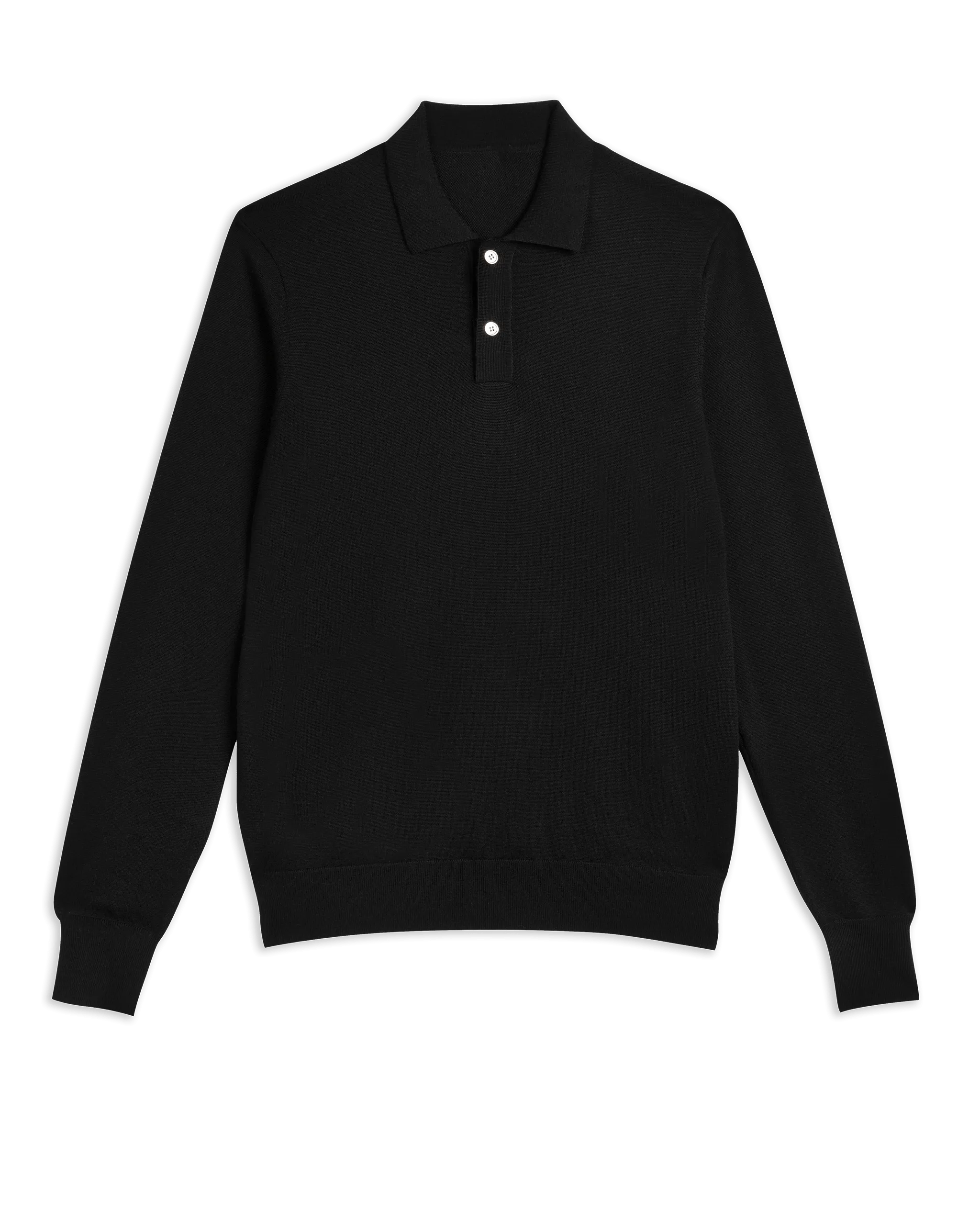 Men's Merino Knitted Polo Jumper