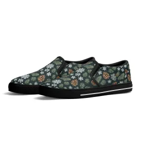 Mens Snowflake Pine Rubber Slip On Shoes