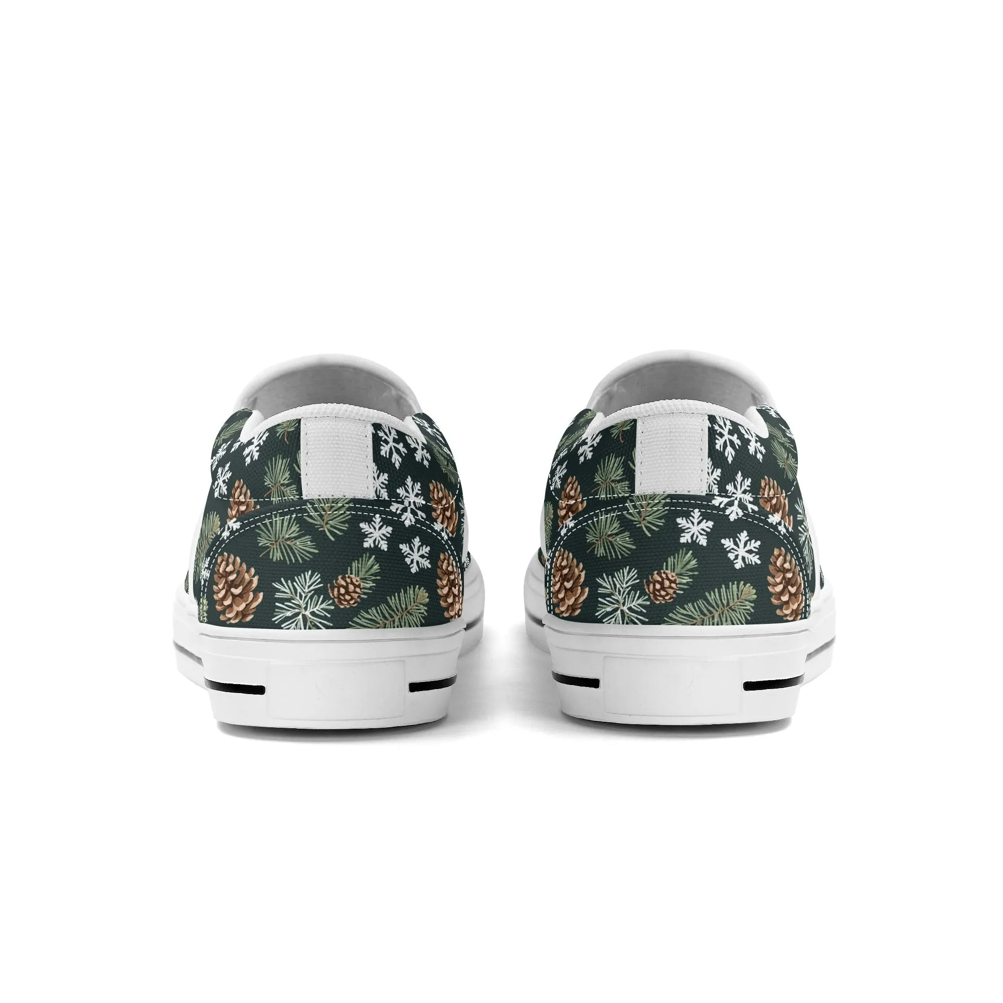Mens Snowflake Pine Rubber Slip On Shoes