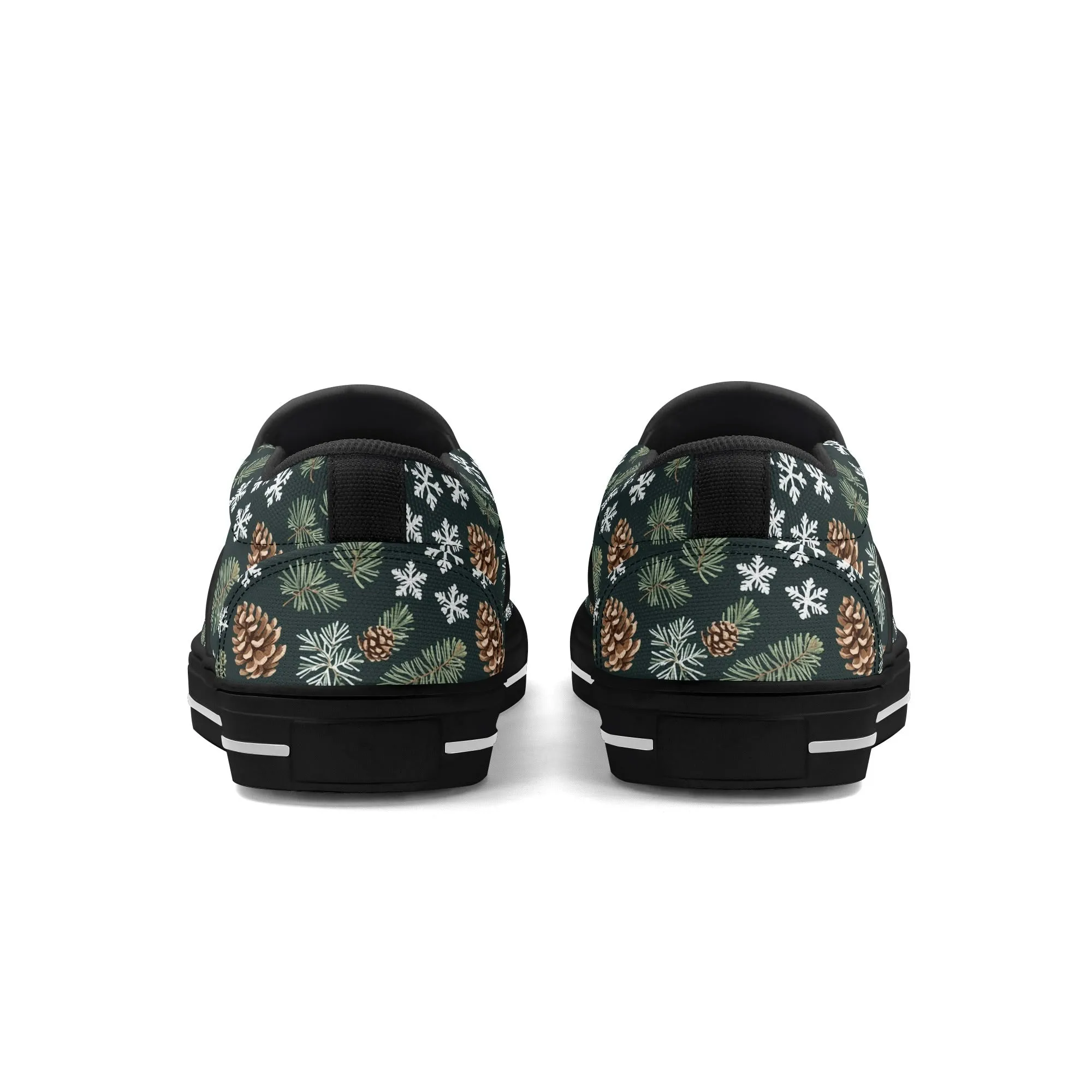 Mens Snowflake Pine Rubber Slip On Shoes