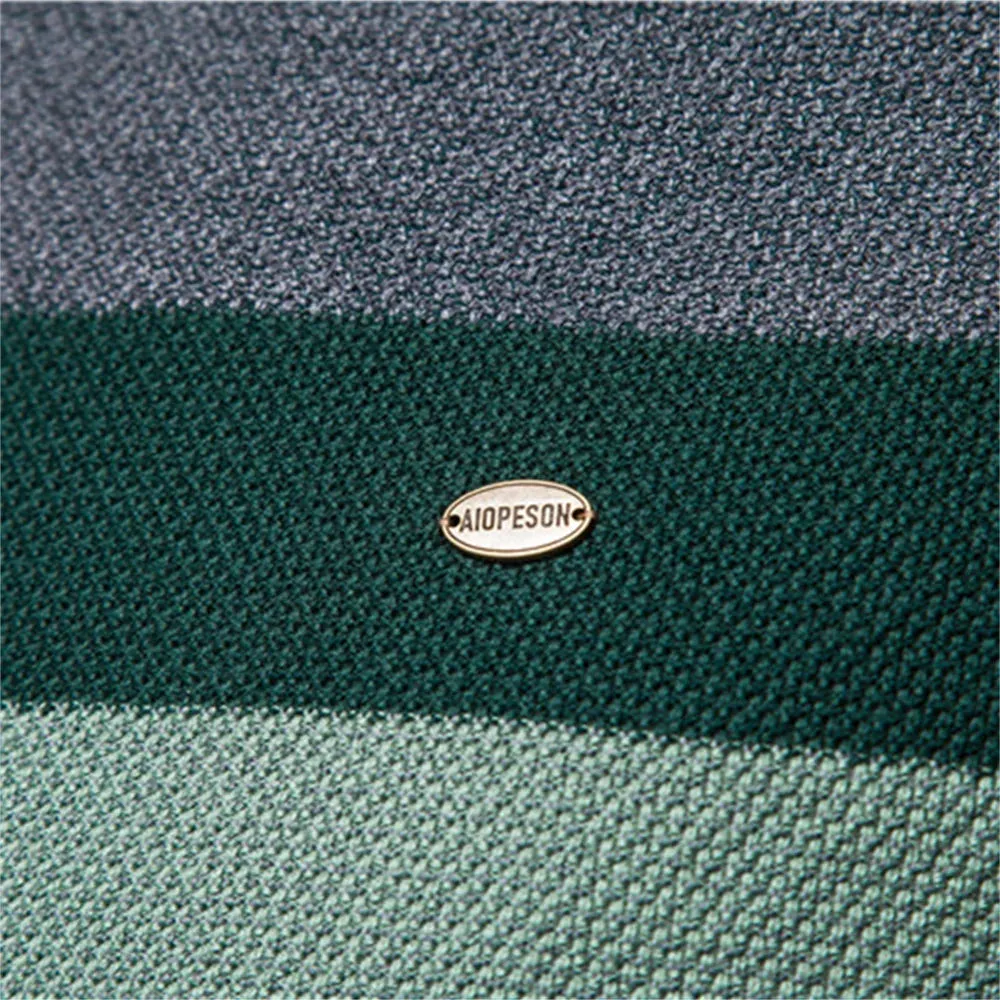 Mens Solid Strip Two Tone Quality Knitted Jumper