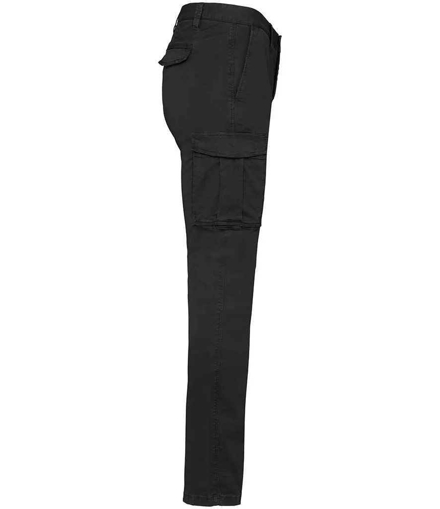 Native Spirit Washed Cargo Trousers | Washed Black