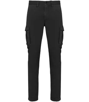 Native Spirit Washed Cargo Trousers | Washed Black