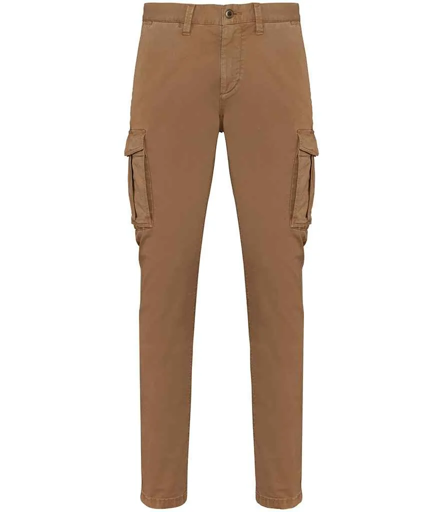 Native Spirit Washed Cargo Trousers | Washed Dark Camel