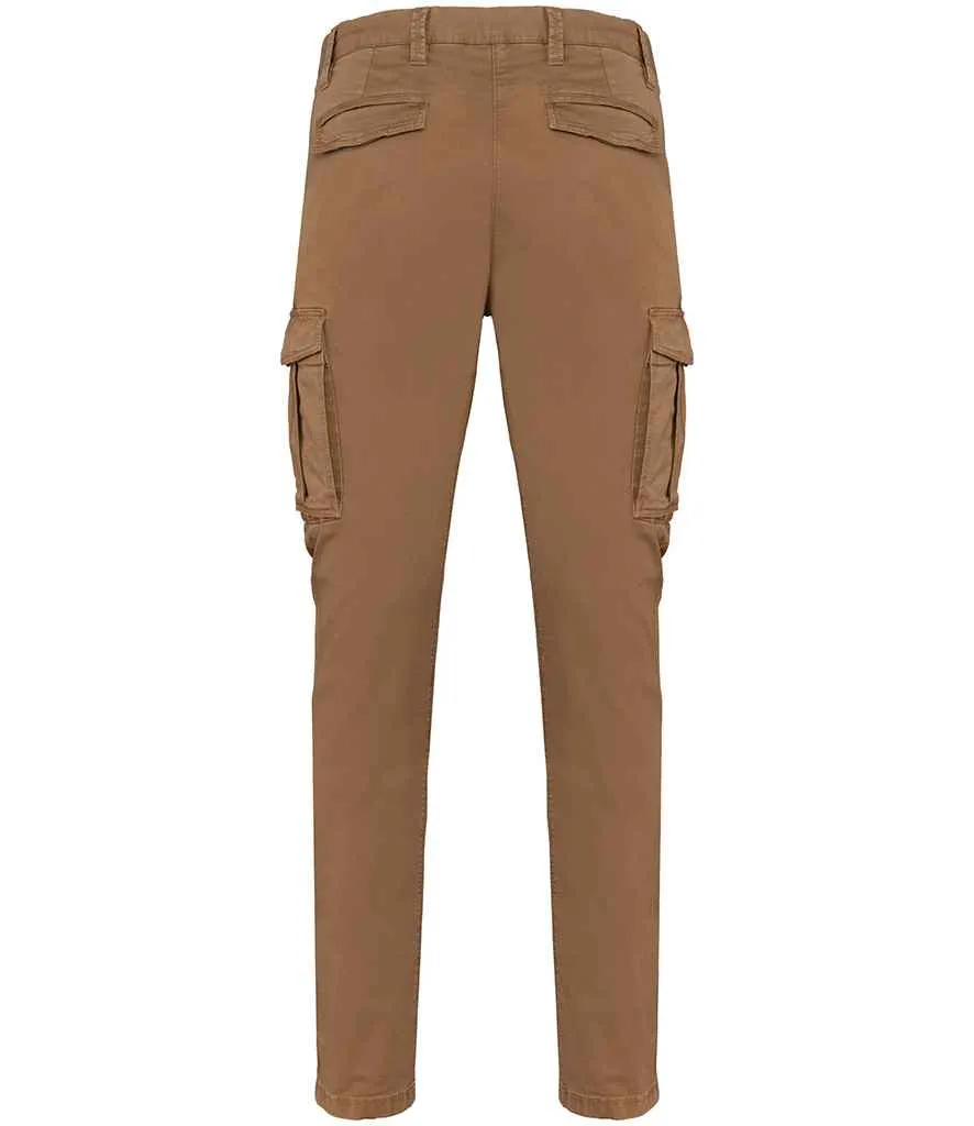Native Spirit Washed Cargo Trousers | Washed Dark Camel