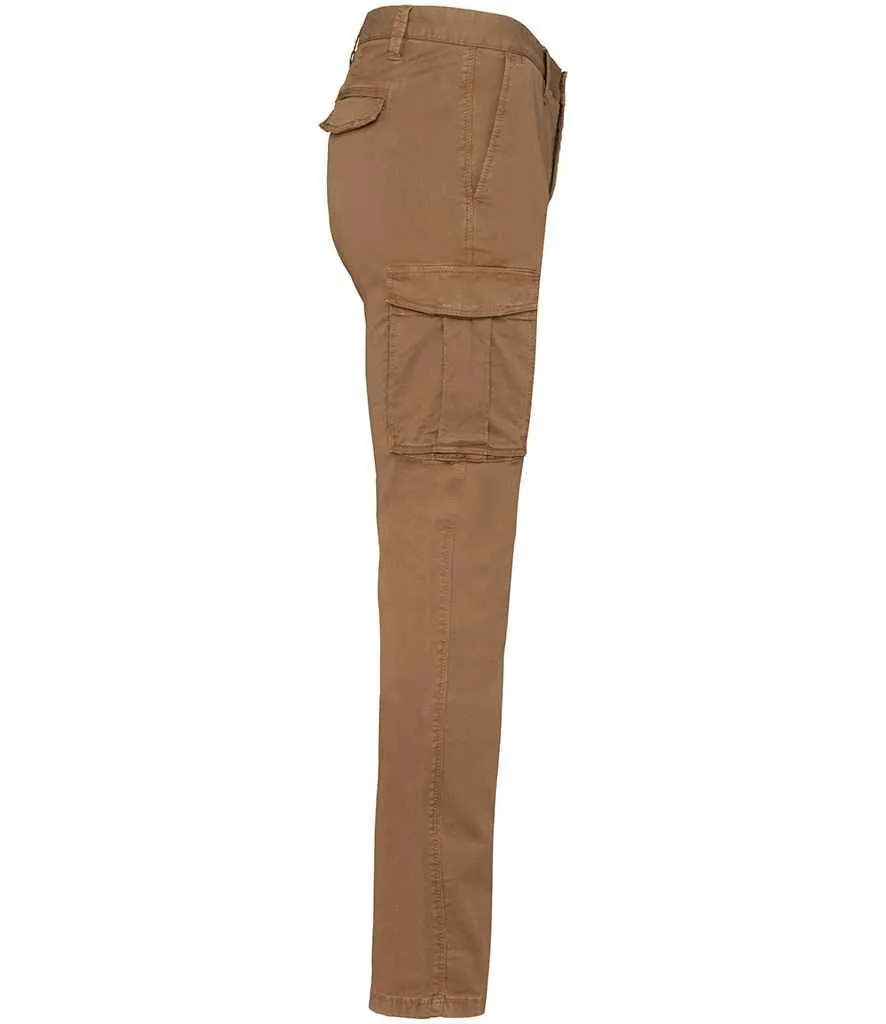 Native Spirit Washed Cargo Trousers | Washed Dark Camel