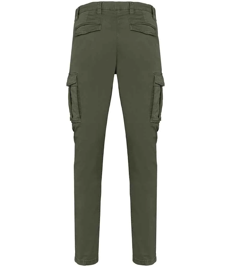 Native Spirit Washed Cargo Trousers | Washed Organic Khaki