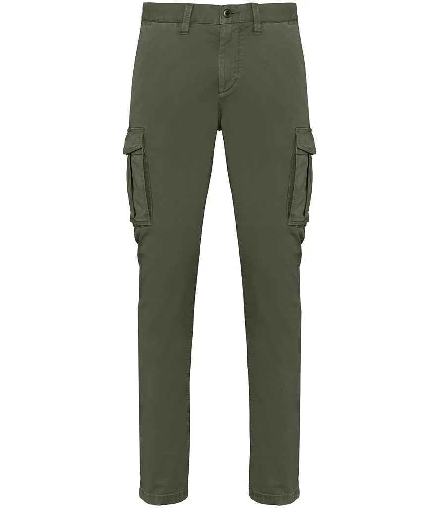 Native Spirit Washed Cargo Trousers | Washed Organic Khaki