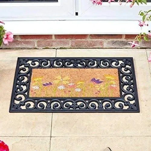 Natural Anti-Slip Decorative Meadow Doormat