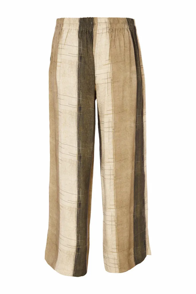 Naya Wide Stripe Scratch Trouser With Slit