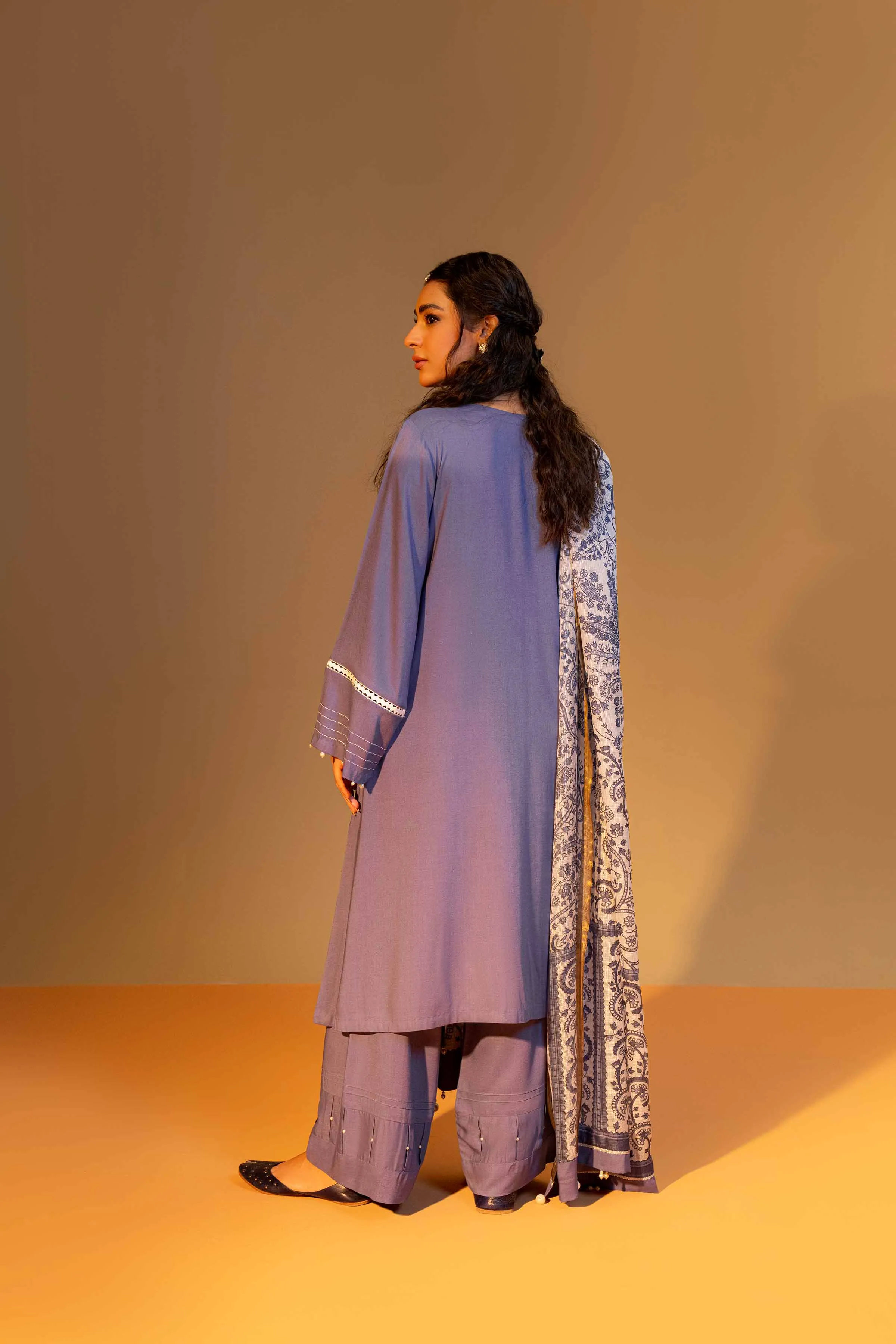 Nishat Linen Silk Collection – 3 Piece - Embroidered Suit - 42306460