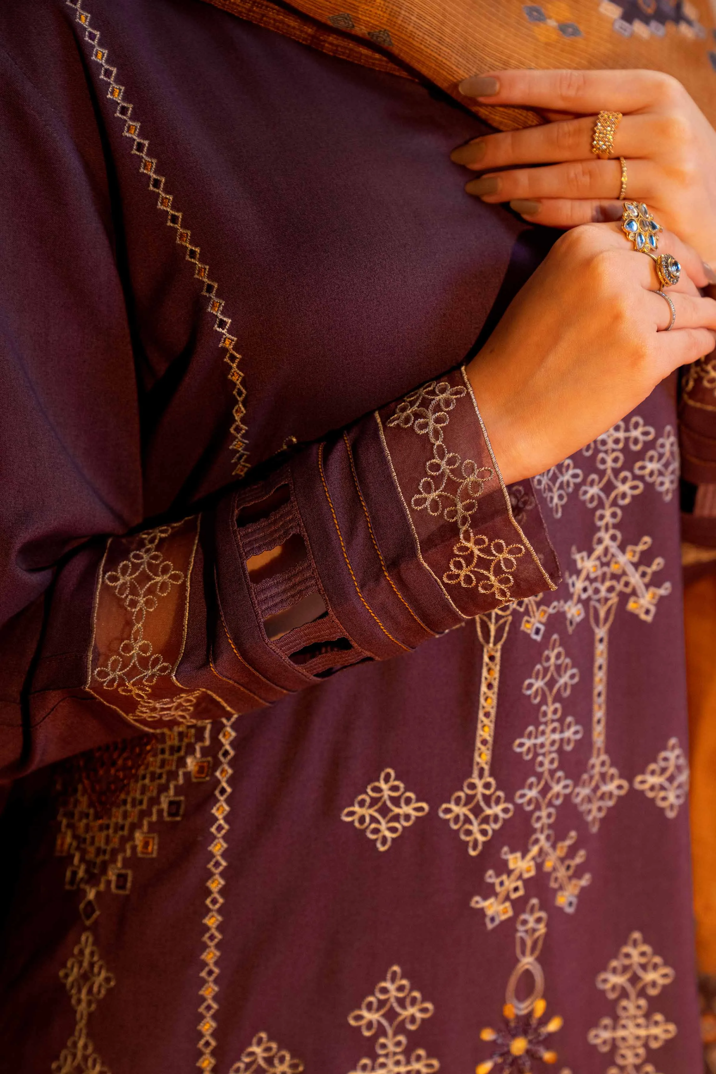Nishat Linen Silk Collection – 3 Piece - Embroidered Suit - 42306465