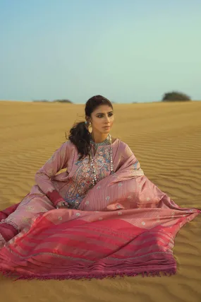 Nishat Linen Silk Collection – 3 Piece - Printed Embroidered Suit - 42306468