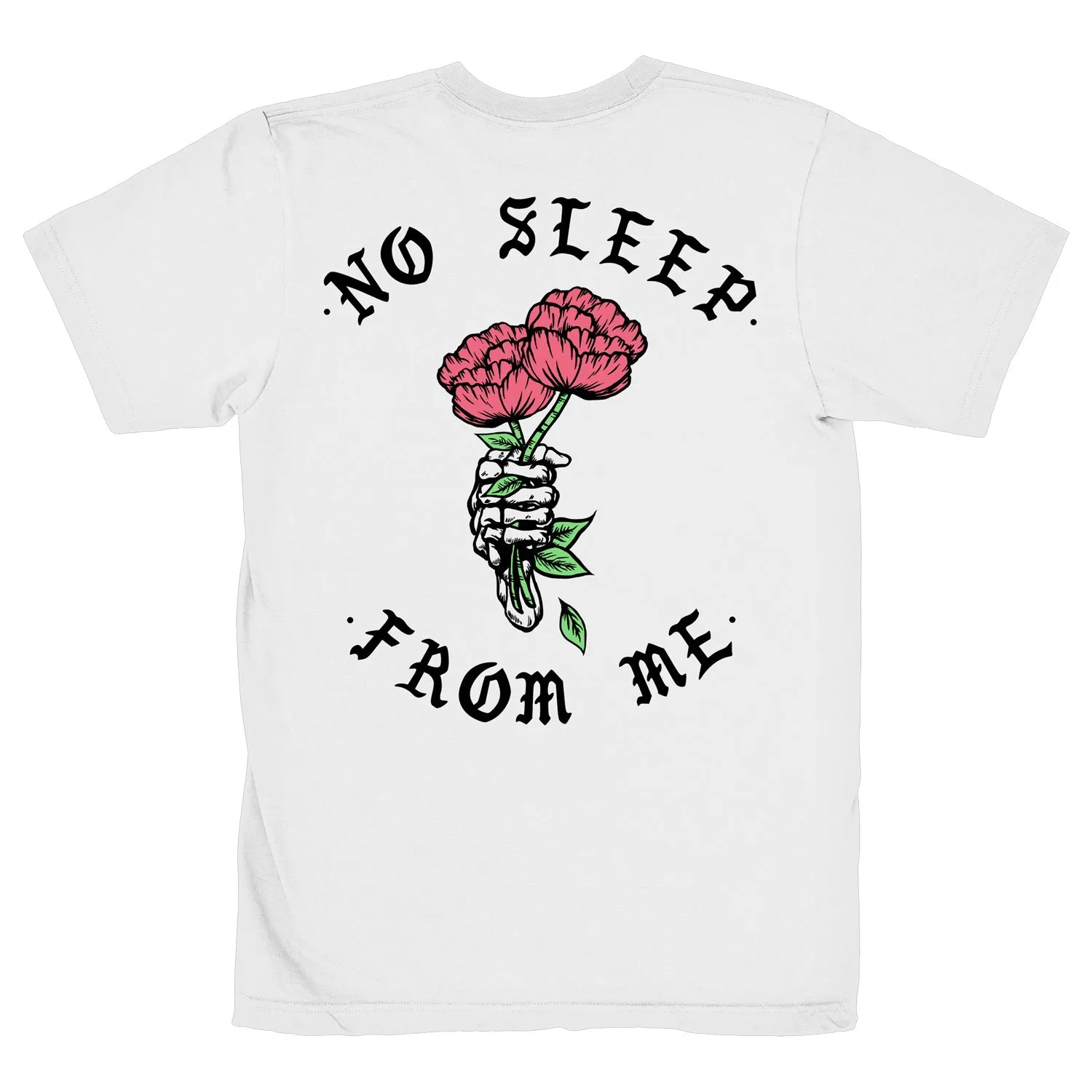 No Sleep White Tee