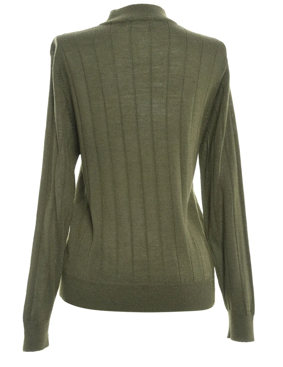 Olive Green Harvey Benard Jumper - M