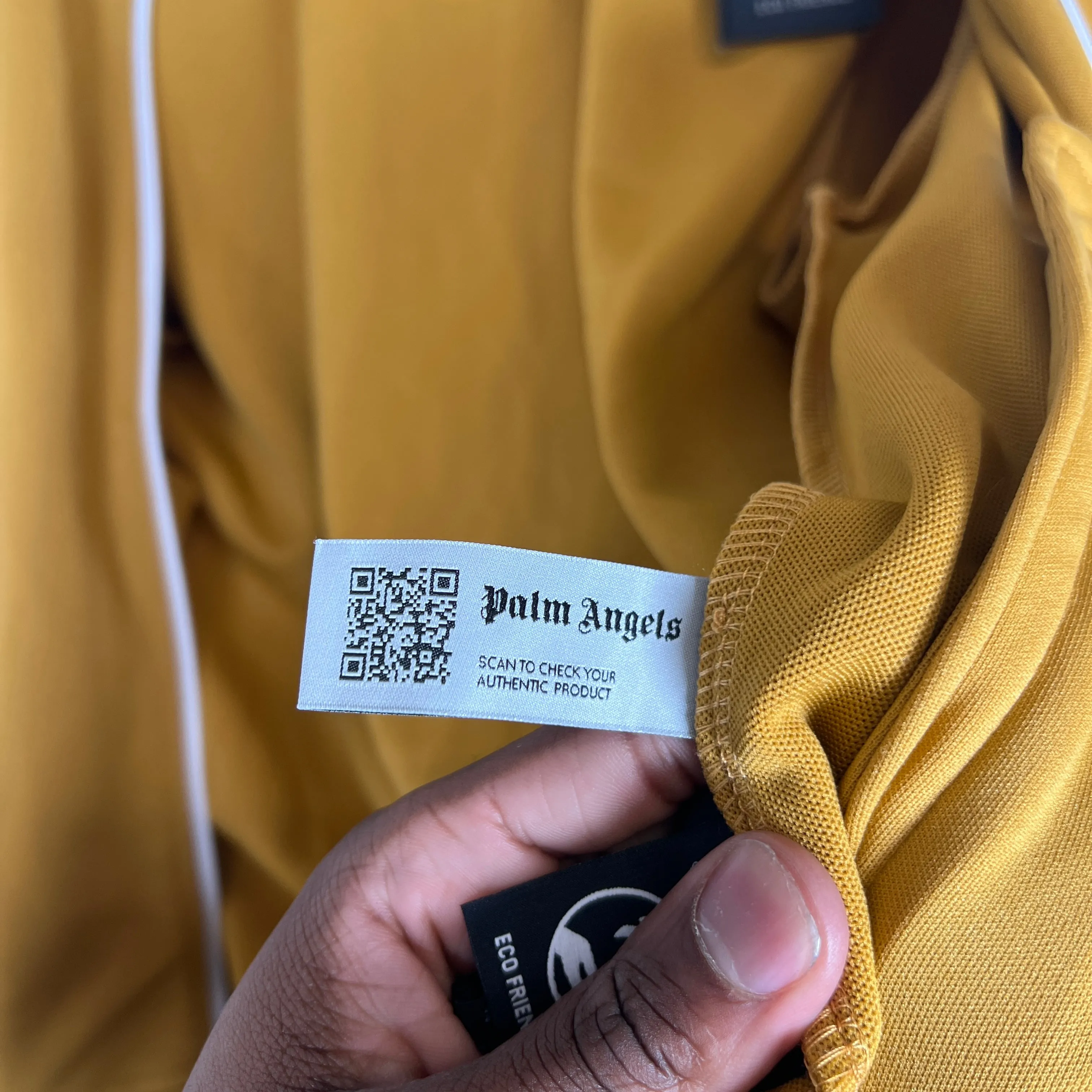 Palm Angels Mustard Yellow Track Jacket Size M