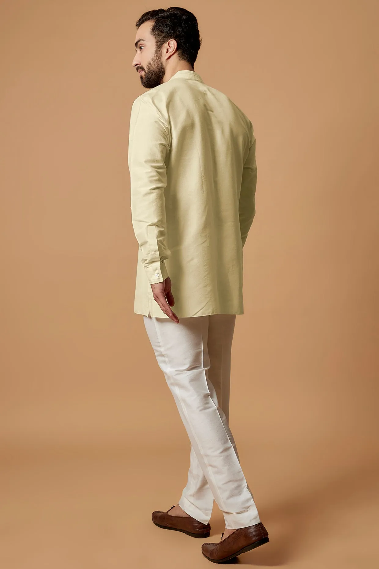 Pintucked Shirt Kurta - Omair