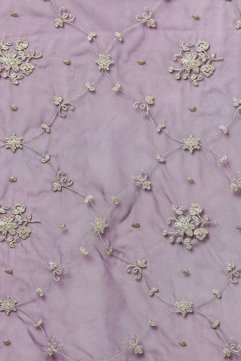 Purple Silk Blend Straight Kurta Pant With Dupatta