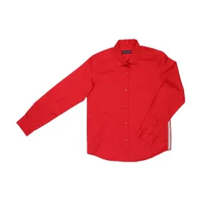 RED PLAIN LONG SLEEVE SHIRT FOR BOYS