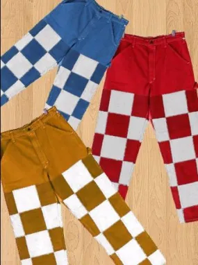 Reworked Ladies Color Cotton Trousers made Unbranded Cotton Pants, Style-CR997