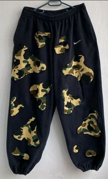 Reworked Men Trousers made using Nike, Puma, Fila, Under Armour, Champion and Other Vintage Trousers, Style # CR983