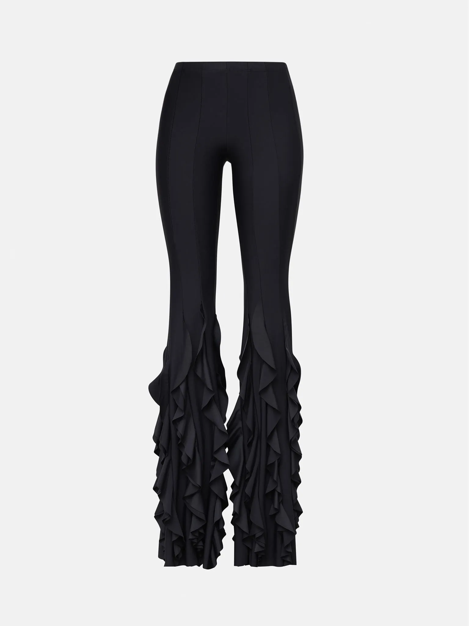 Rhonda Ruffle Trousers Black