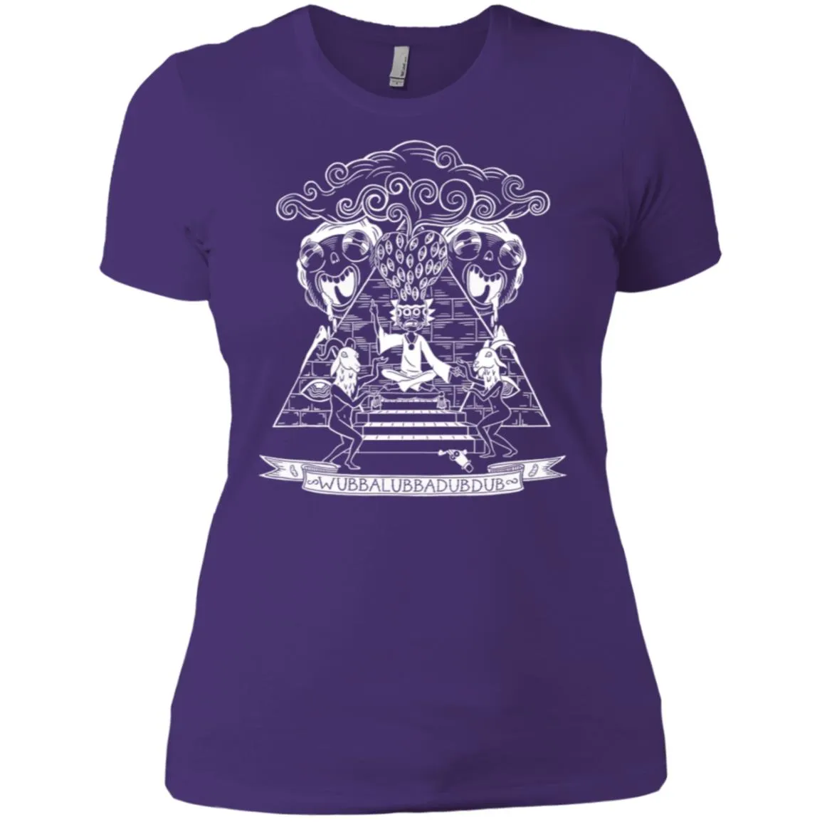 Rick And Morty Wubba Lubba Dub Dub Pyramid Women T-Shirt