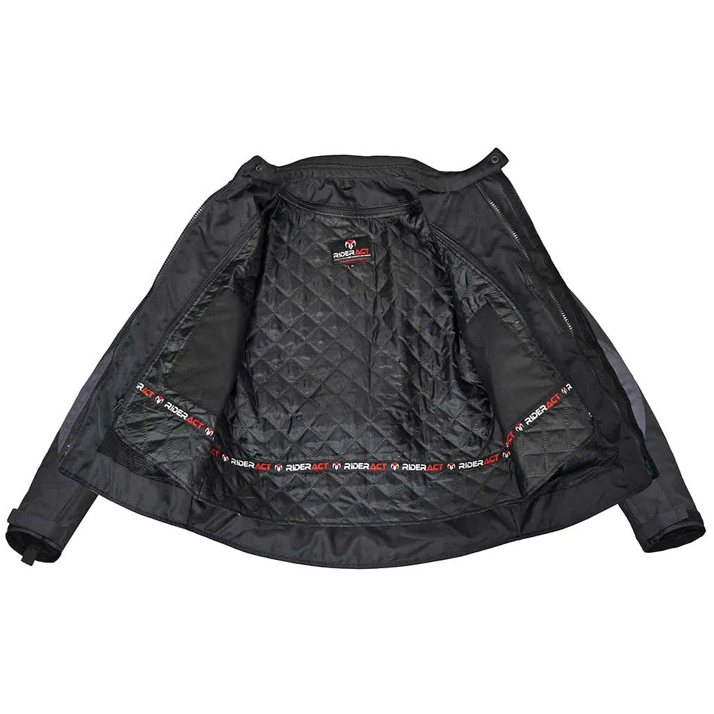 RIDERACT® Waterproof Textile Motorcycle jacket Dominator Motorbike Jacket