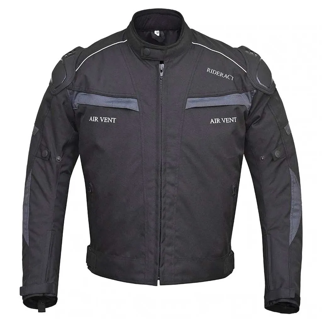 RIDERACT® Waterproof Textile Motorcycle jacket Dominator Motorbike Jacket