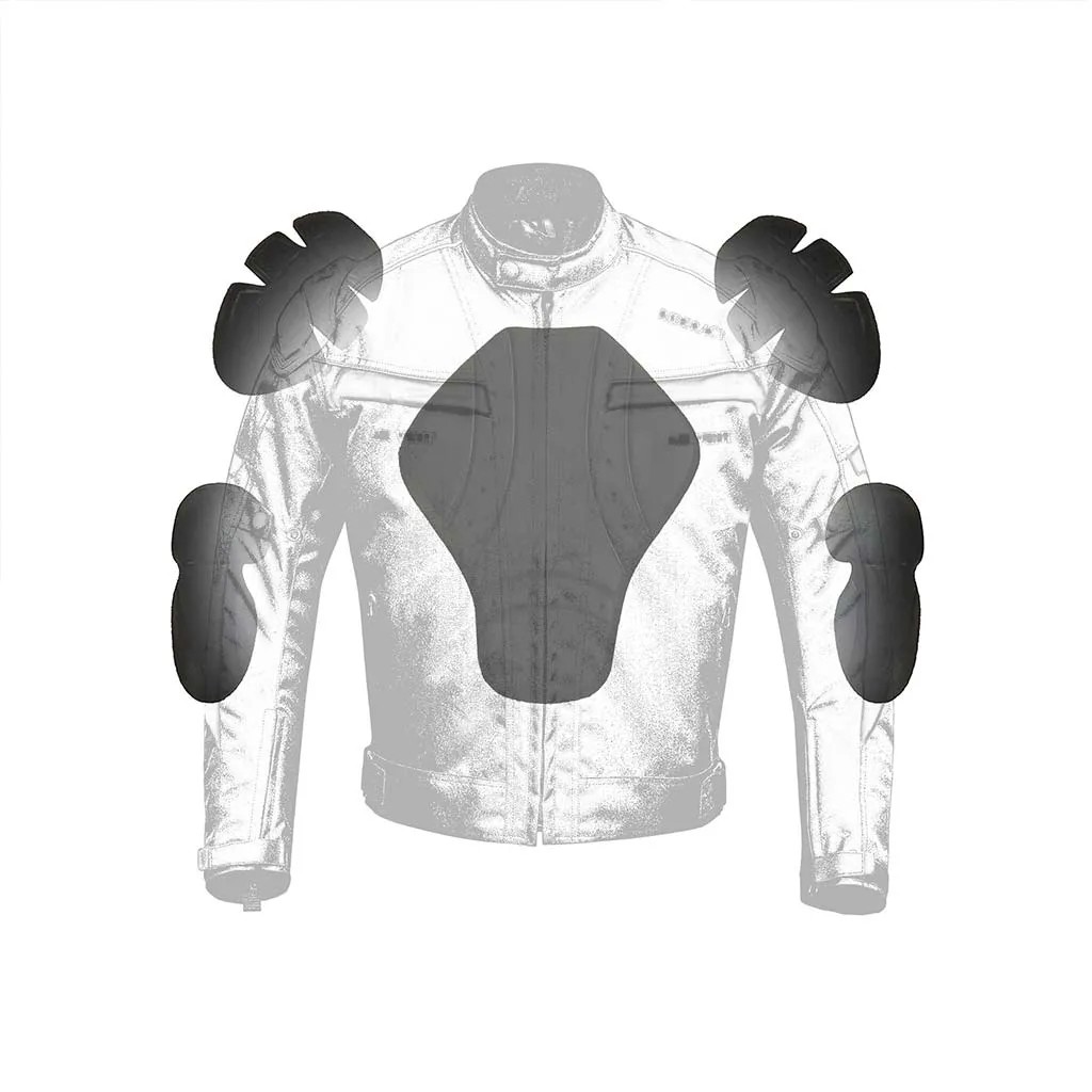 RIDERACT® Waterproof Textile Motorcycle jacket Dominator Motorbike Jacket