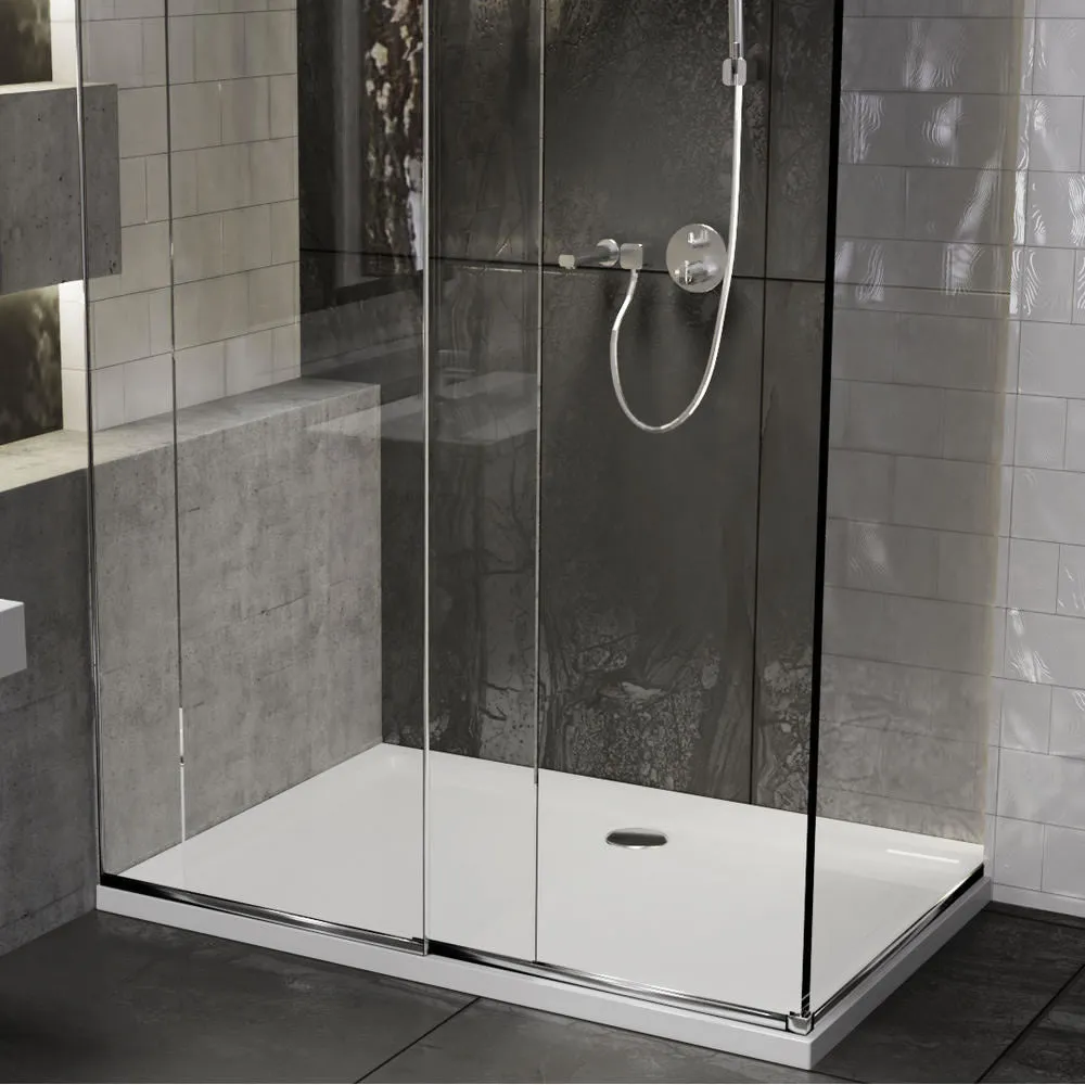 Roman Stone Solid Surface Anti Slip Shower Tray - 1700 x 760 x 40mm