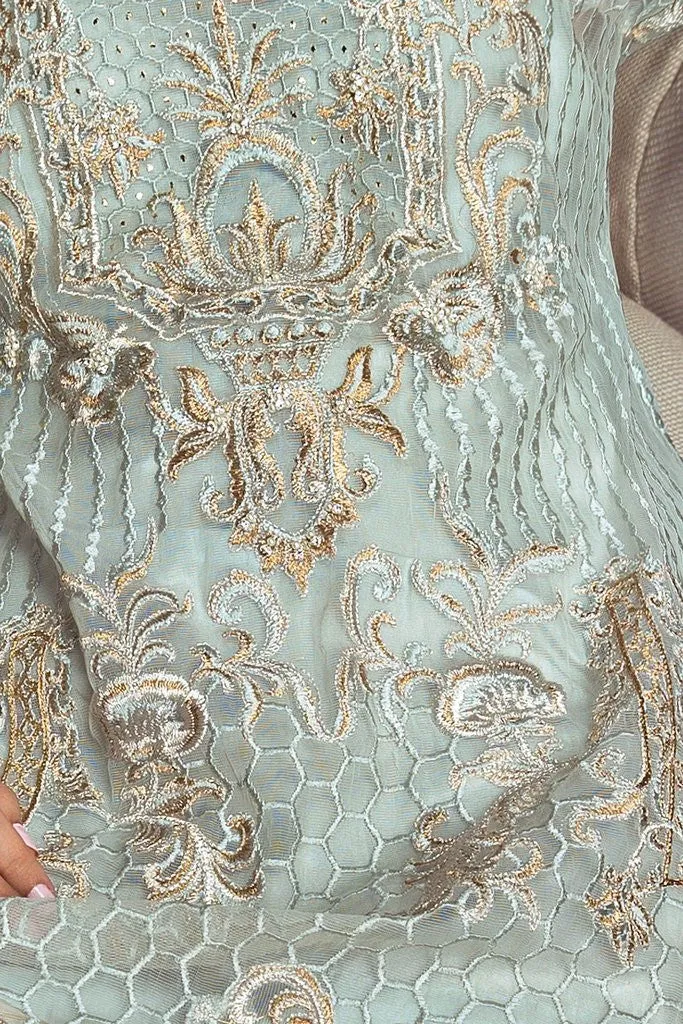 Rungrez Czarina - Surreal Luster Chiffon & Silk Collection – Radiant Frost (Limited Edition)