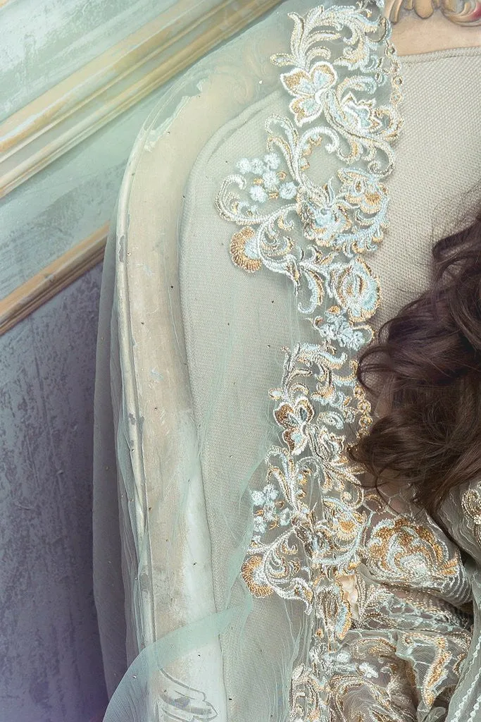 Rungrez Czarina - Surreal Luster Chiffon & Silk Collection – Radiant Frost (Limited Edition)