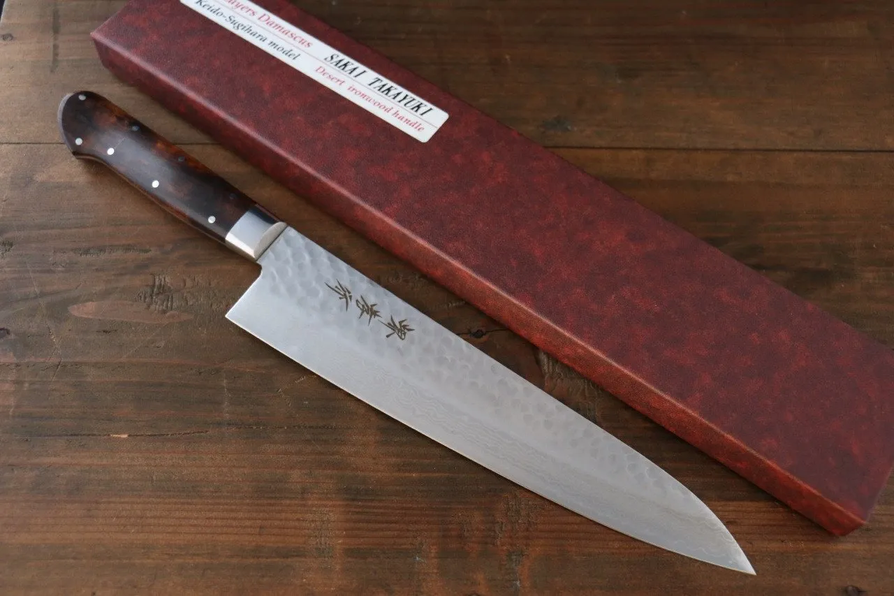 Sakai Takayuki VG10 17 Layer Damascus Gyuto 240mm