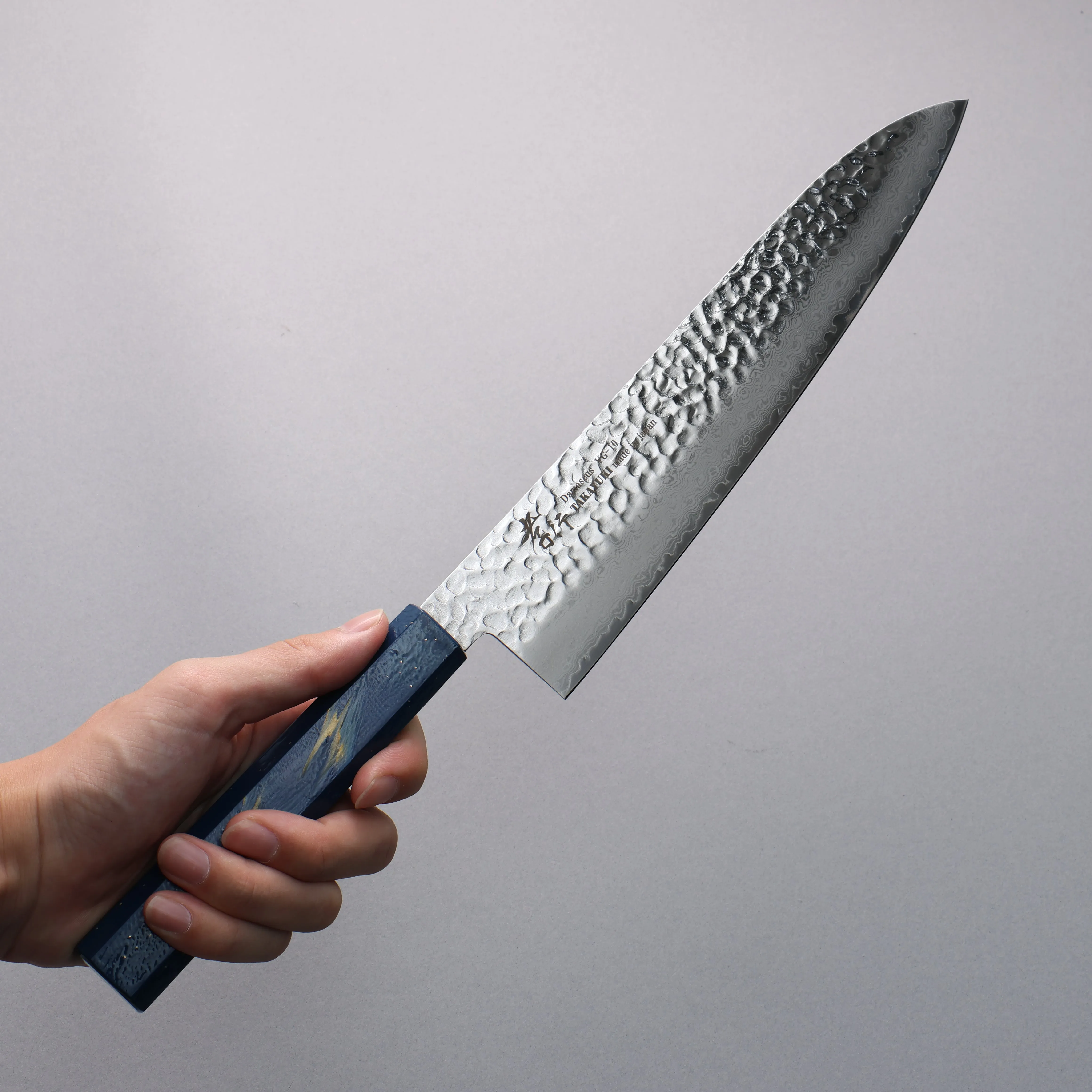 Sakai Takayuki VG10 33 Layer Damascus Gyuto 240mm Live oak Lacquered (Saiseki) Handle