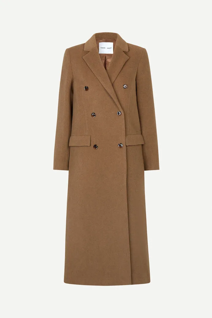 Samsøe Samsøe - Falcon Coat in Brown Sugar